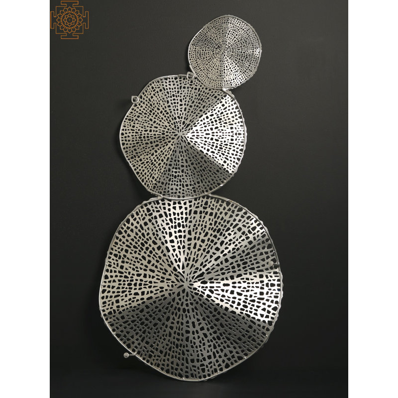  Iron 3 Lotus Leaves In Ascending Order | Wall Decor
