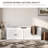 47.2" Modern Farmhouse Storage Bench with Cushion, Upholstered Shoe Bench with Shelf for Entryway, Mudroom, Hallway-380135700-369512755