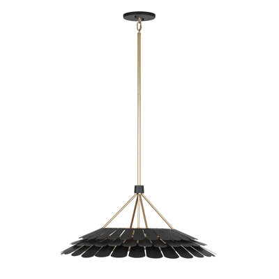 Turaco 6 - Light Black Dome Pendant