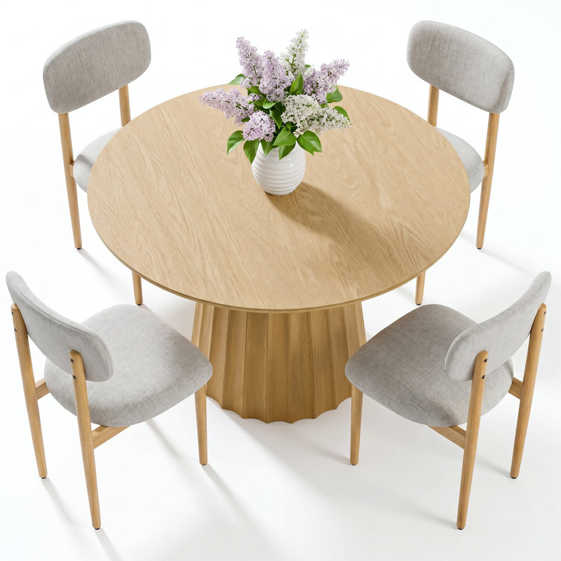 5 Piece - Dining Table Set, Gray