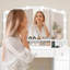 Coiffeuse de maquillage avec miroir et lumières-1148890444