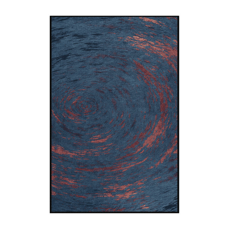 Tapis gris lavable à la machine, Rectangle 7 pi x 9 pi