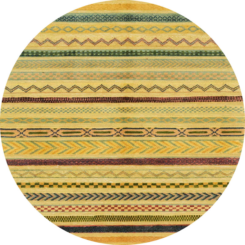 Abstract Indoor Rug, Round 3'