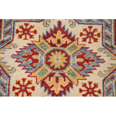 Handmade Kazak Oriental Area Rug