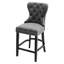 Upholstered Counter Stool with Solid Wood Frame