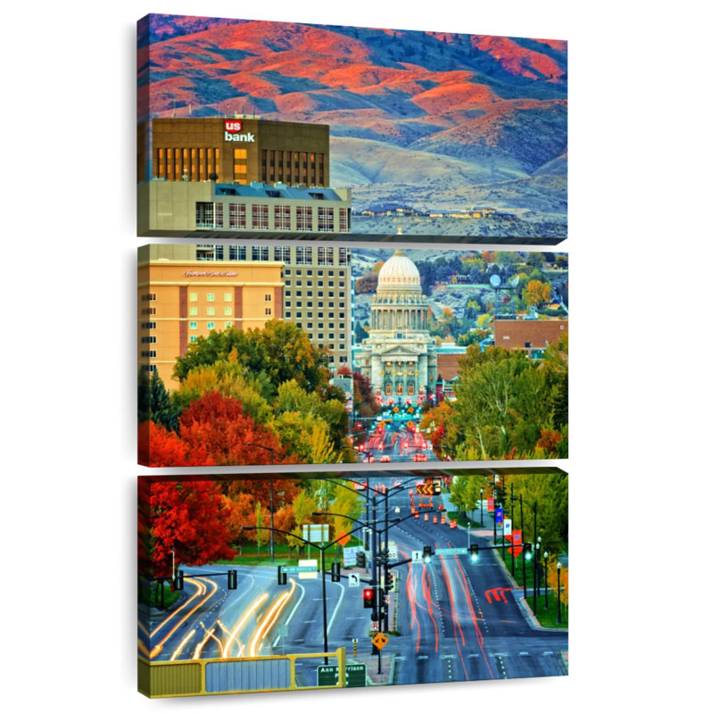 Nicci Boise Autumn Sunset, 38" H x 24" W