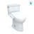 TOTO® Drake® Transitional WASHLET®+ Two-Piece Elongated 1.28 GPF Universal Height TORNADO FLUSH® Toilet with C2 Bidet Seat, Cotton White-71651257