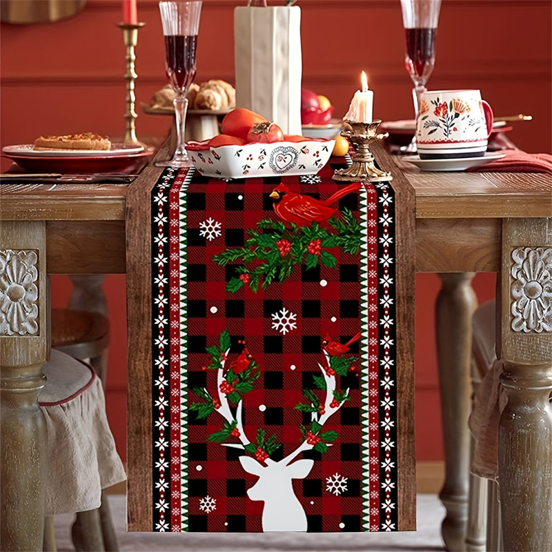 Chemin de table de Noël, L 72 po x P 13 po