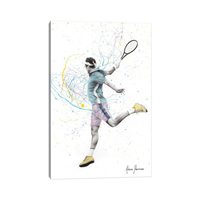 Tennis Player by Ashvin Harrison - Print on Canvas