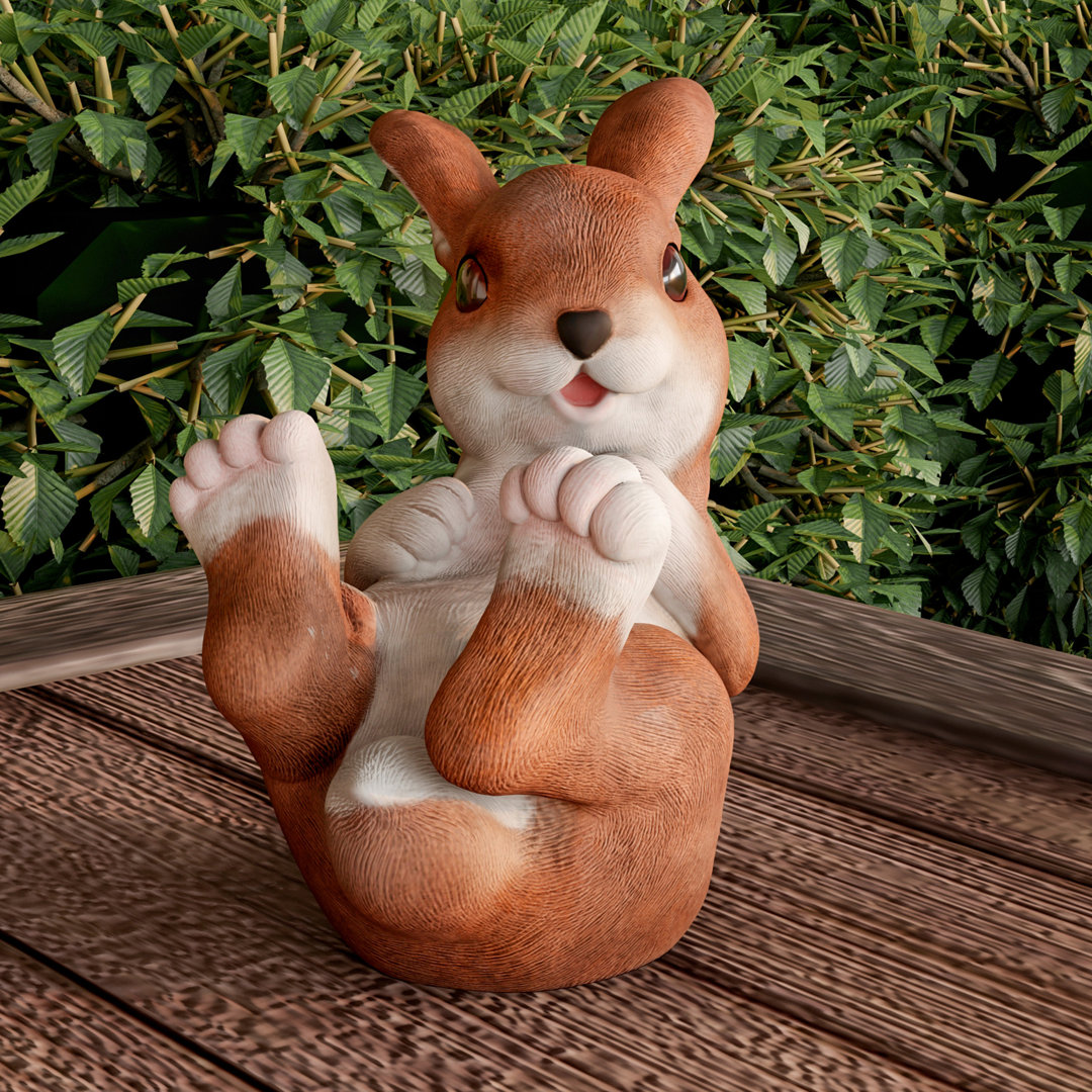 Lam Rabbit Plastic Garden Statue August Grove®