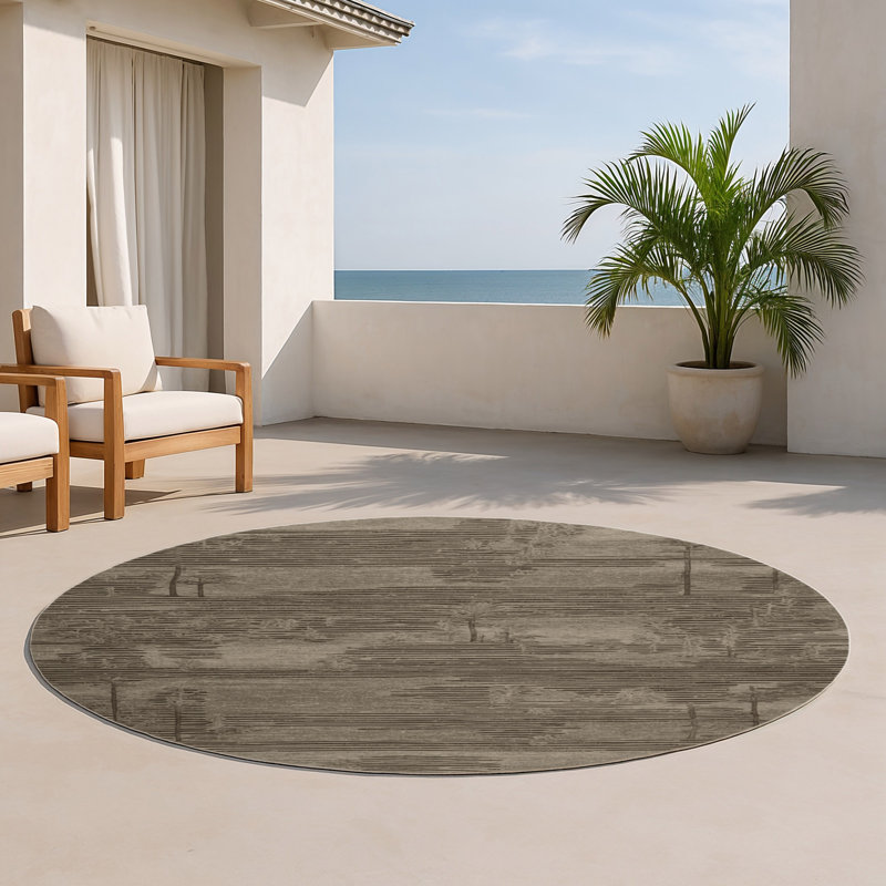 Tapis intérieur et extérieur ArtDeco, Rond 5 pi