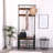 Versatile Hall Tree with Shoe Bench and Multiple Storage Options
