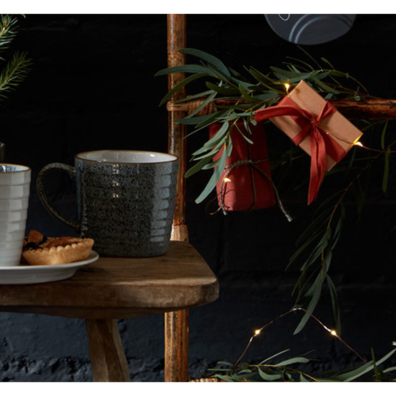 Denby Studio Grey Ridged Mugs