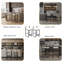 Ensemble de 2 tabourets de bar rembourrés en similicuir avec tabourets de bar modernes et structure en métal pour comptoir, îlot de cuisine-1294820792-1294820794