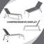 Chaise longue d'extérieur en métal avec table-88989321