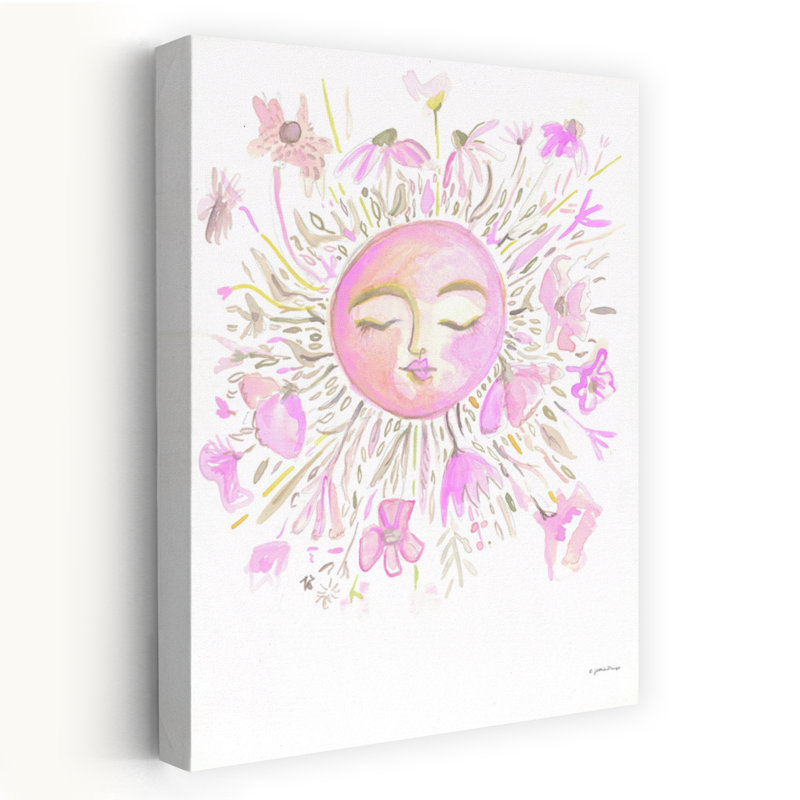 Art contemporain, art floral abstrait, H 24 po x l 16 po