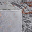 Tapis abstrait gris / orange Leonidha-1843149067