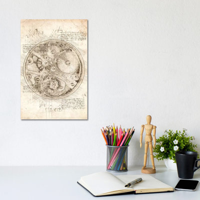 Horloge, mouvement de montre par Cornélin - impression sur toile tendue