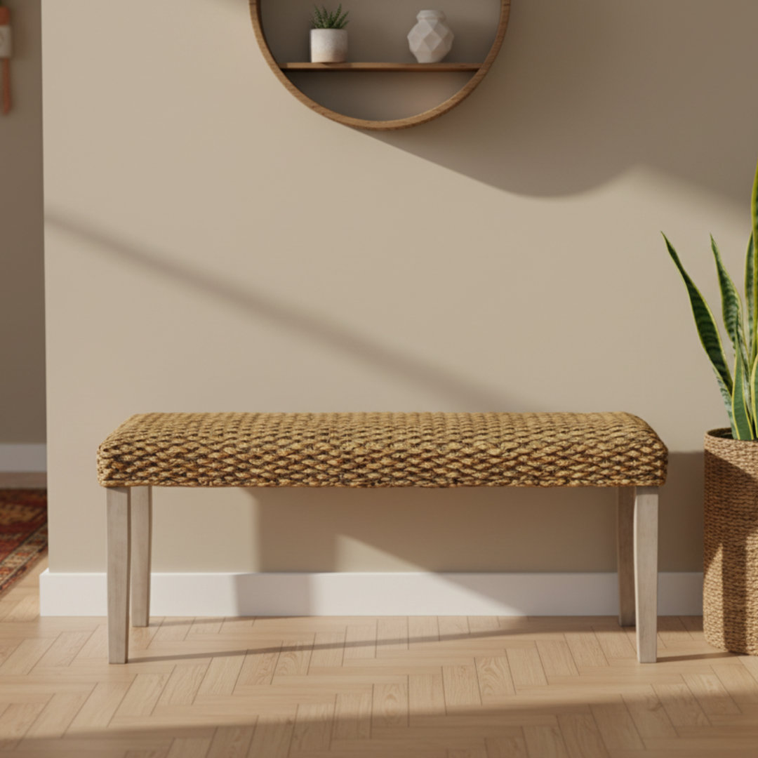 Brackett Indoor Wood Entryway Bench Beachcrest Home™ Upholstery 