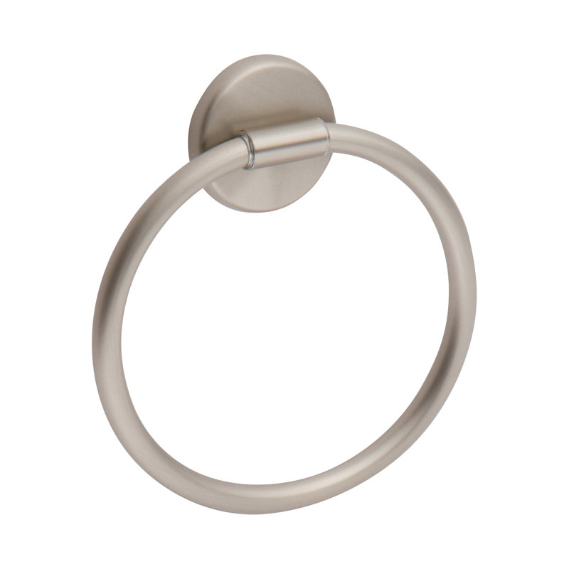 Hotelier Towel Ring, Satin Nickel