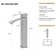 Nancy 11.21" CUPC Certified Single Handle Bathroom Sink Faucet