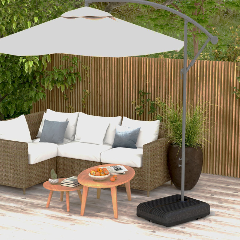 Breelle 6.2kg Plastic Free Standing Umbrella Base with Wheels