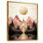 Toile avec cadre flottant or