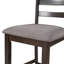 Ensemble de salle à manger 5 pièces à hauteur de comptoir en bois avec chaises rembourrées et étagères de rangement-1024331709