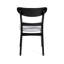 Ensemble de salle à manger 5 pièces de style Mid-Century moderne, structure en bois d'hévéa, une table et 4 chaises rembourrées-466503068-466503059