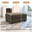 Repose-pieds rembourré rectangulaire en chenille et canapé modulaire simple pour canapé modulaire-283289095-301973247