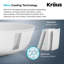 Lavabo de salle de bain carré blanc Natura ™