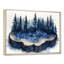Forêt d'hiver sur bois, diapositive Harmony III - forêt, art mural-296077273-296077249-296077255