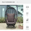 Chaise d'extérieur pivotante à 360 degrés avec coussins dernier-773255790