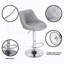Swivel Upholstered Adjustable Height Counter Stool with Metal Frame-1641779763