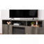 Meuble télé avec foyer électrique 70 po en noyer gris Ambrose-1262574116