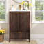 24" Modern Bathroom Vanity with Ceramic Sink – Textured Door Panels, Full-Extension Drawer & Soft-Close Cabinet, Single Faucet Hole, Pine Legs, Compact Storage for Small Bathrooms-1025909883