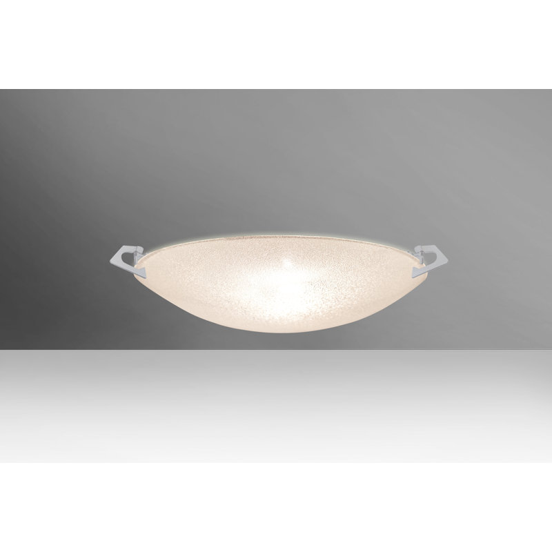 Plafonnier encastré d’extérieur 1 ampoule Sonya, Nickel satiné