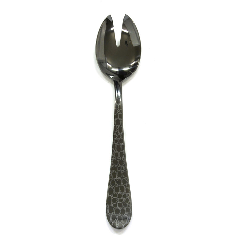 Coccodrillo Stainless Steel Serving Piece, Oro-nero