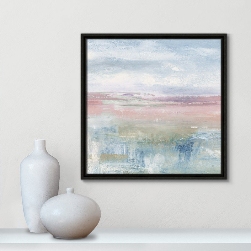 «Effa Back Shandelee II» par - reproduction sur toile flottante, Cadre espresso, H 17,5 po x l 17,5 po x P 2 po