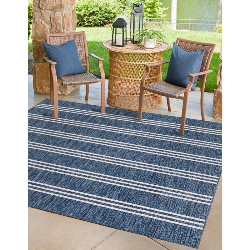 Tapis intérieur / extérieur Jill Zarin Anguilla, Carré 7 pi 10 po