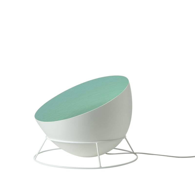 Luna 27.5cm Novelty Floor Lamp, White, White/Red