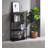 Corsi 4-Shelf Wood and Metal Etagere Bookcase - Black-563877822-637314504