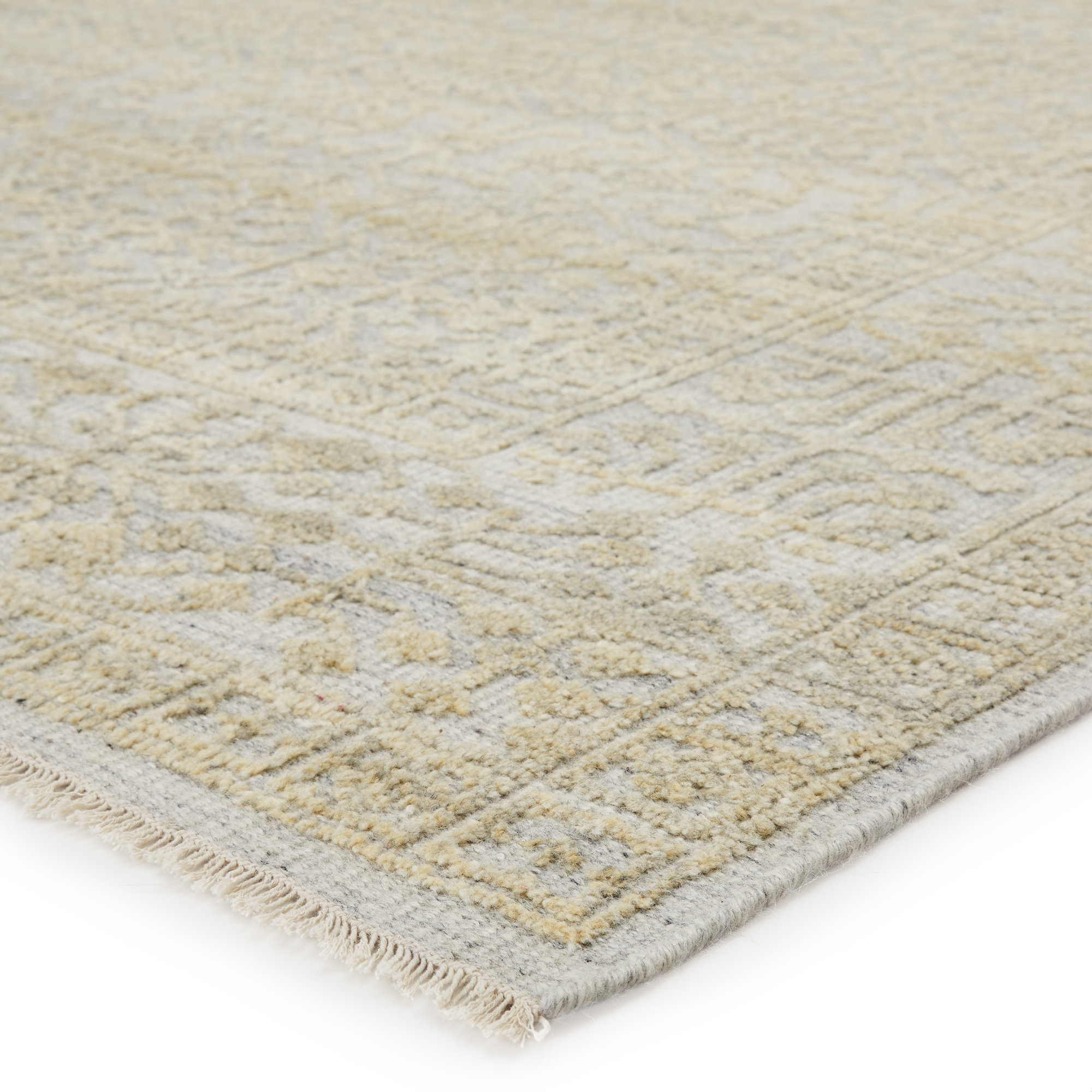 Mandi Handmade Beige/Brown Rug, Rectangle 5' x 8'