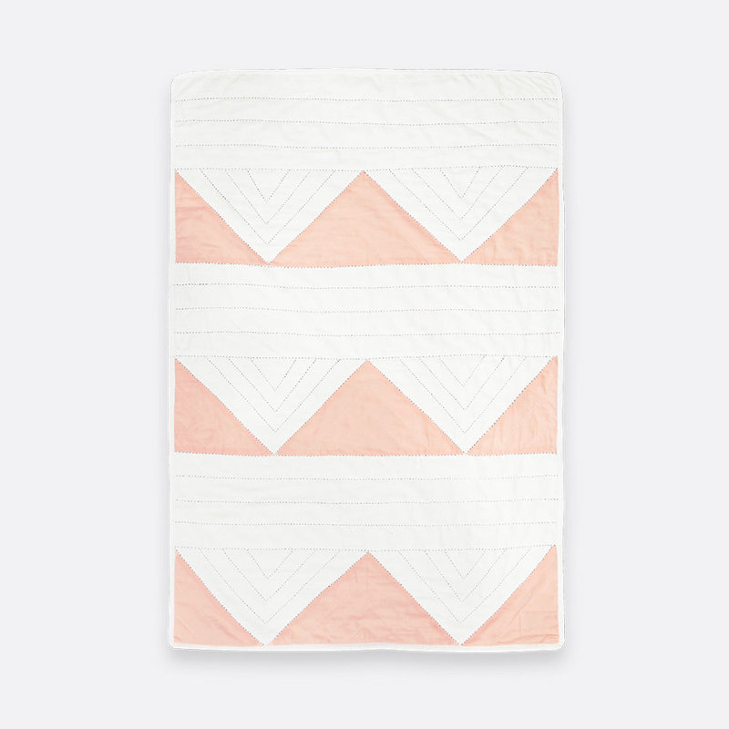 Quilted Throw Blanket, Pink