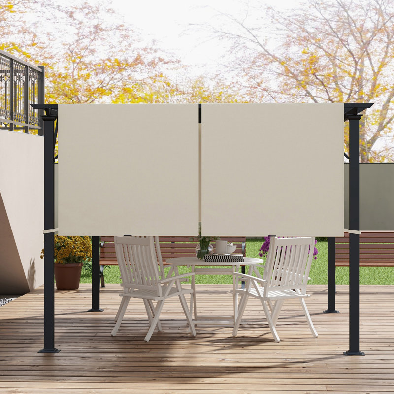 2 PCS 4 X 18Ft Pergola Canopy Replacement, UV Protection Pergola Shade Cover, Easy To Install For 10 X 11.8Ft Pergola