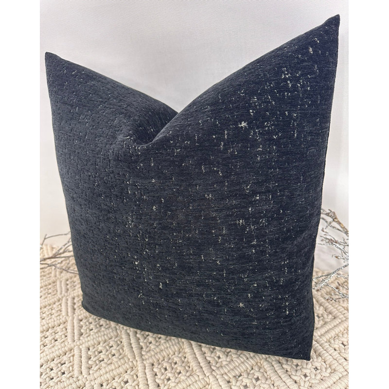 Abstract Black Square Cushion Cover