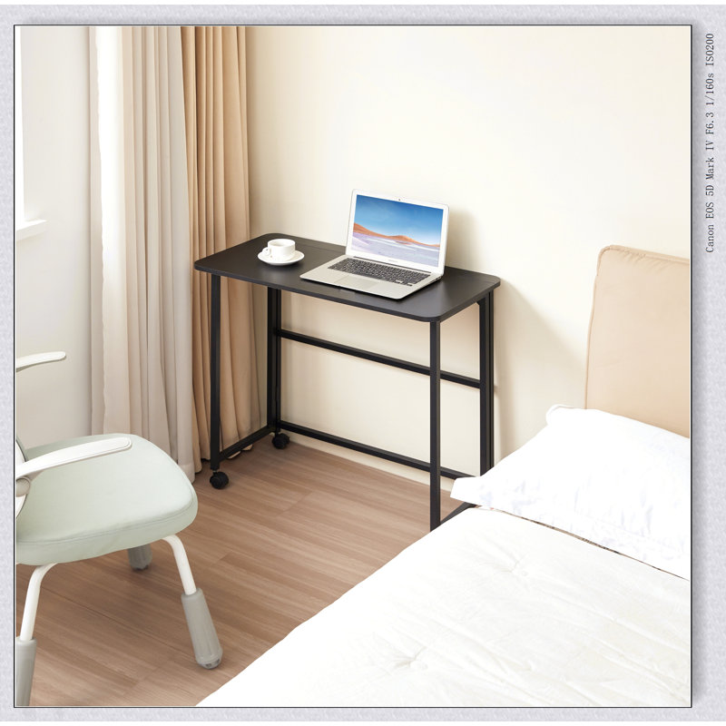 Bureau compact et pliable pour les petits espaces, idéal pour le bureau à domicile et le bureau avec rangement facile et polyvalent
