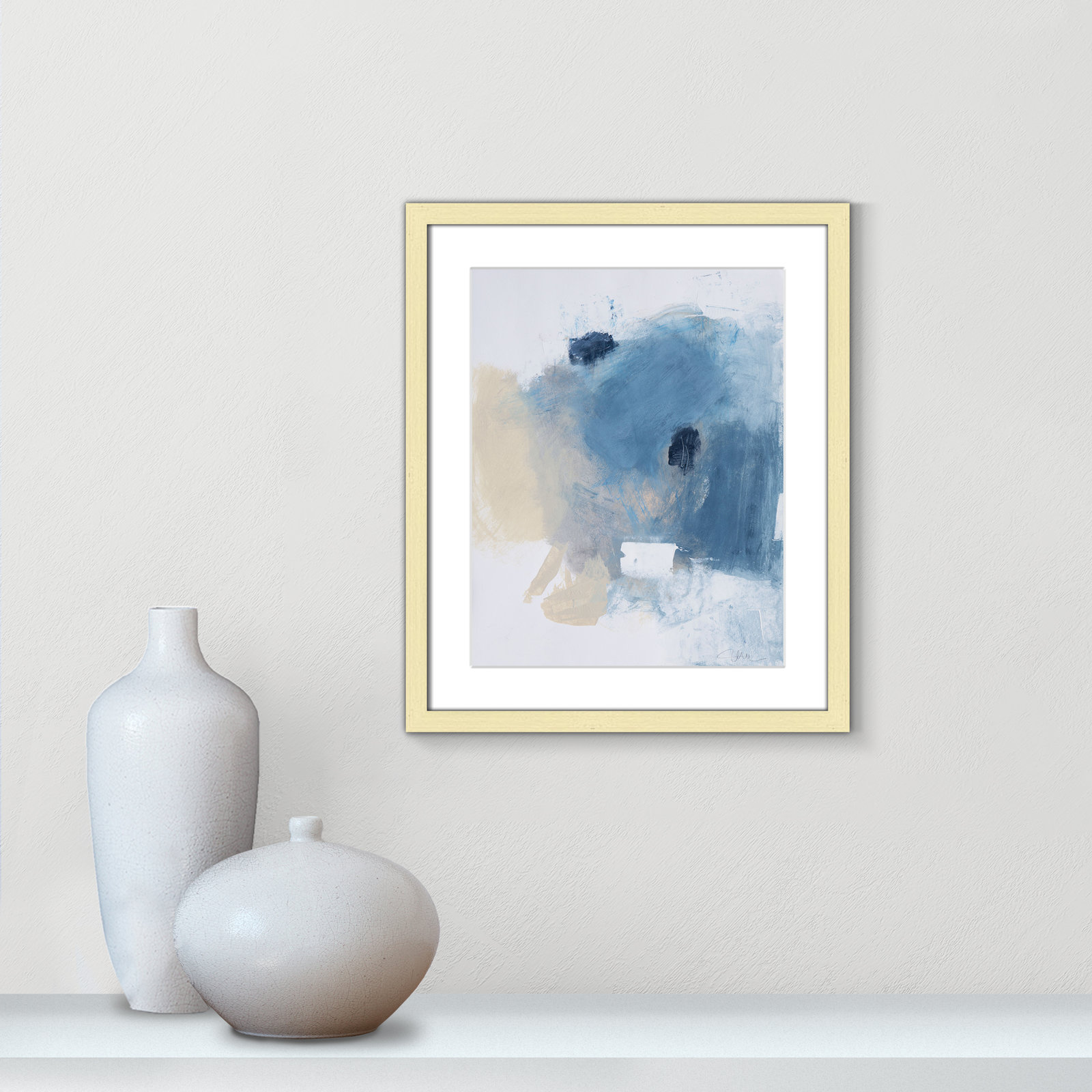 Coastal Carnival Collection "Coastal Carnival I" Print, Gold Single Picture Framed Paper, White, 19" H x 16" W x 1.25" D