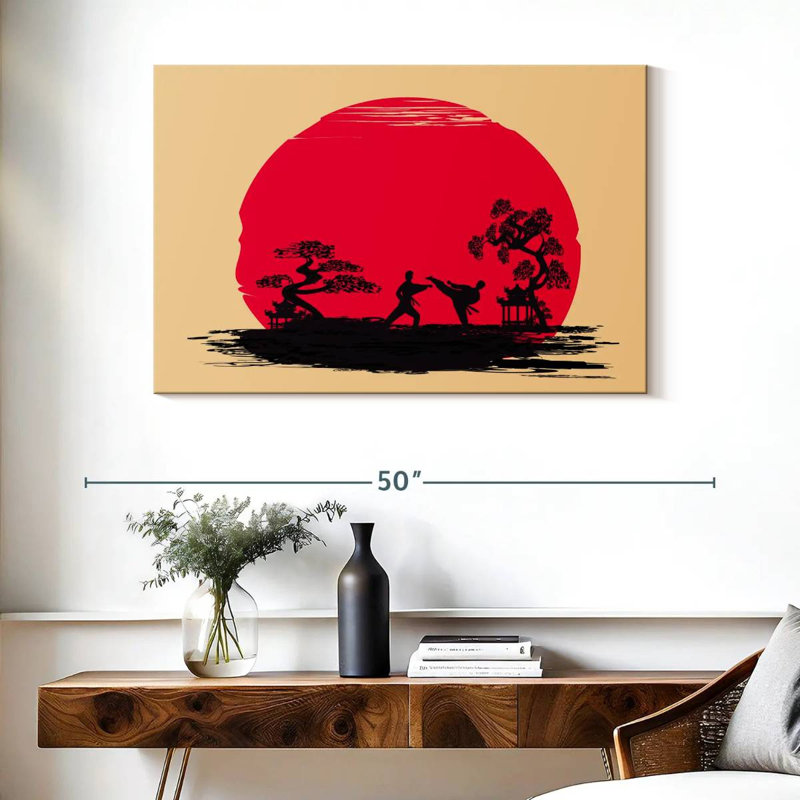 Karate Sunset, 26" H x 39" W