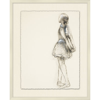 Ballerina 2' Framed Print on Glass